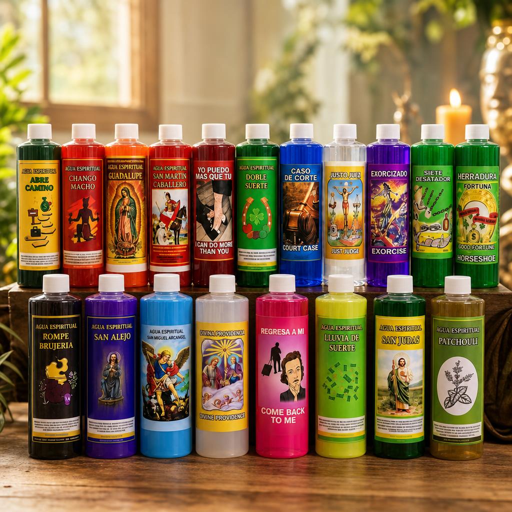 Colección de Aguas Espirituales — elige la tuya para tu ritual